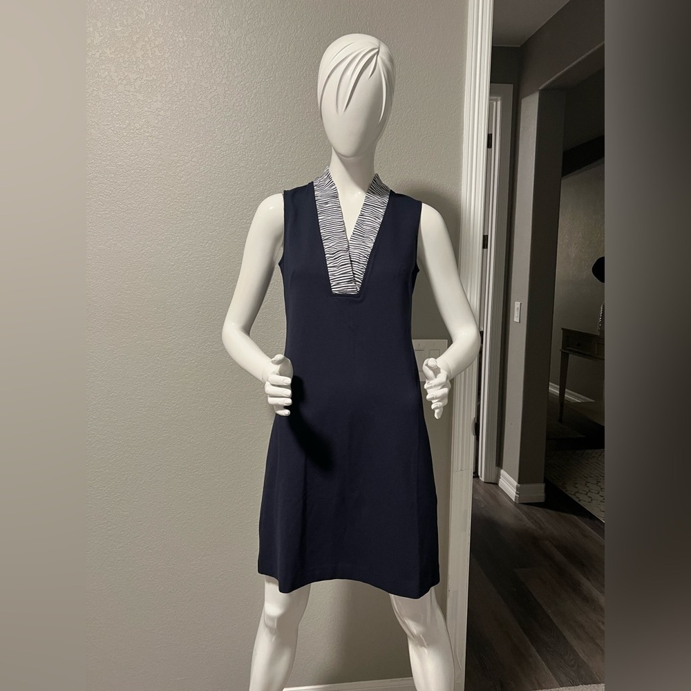 Eliza J Ruffle Neck Pointe Sheath Dress Size 6